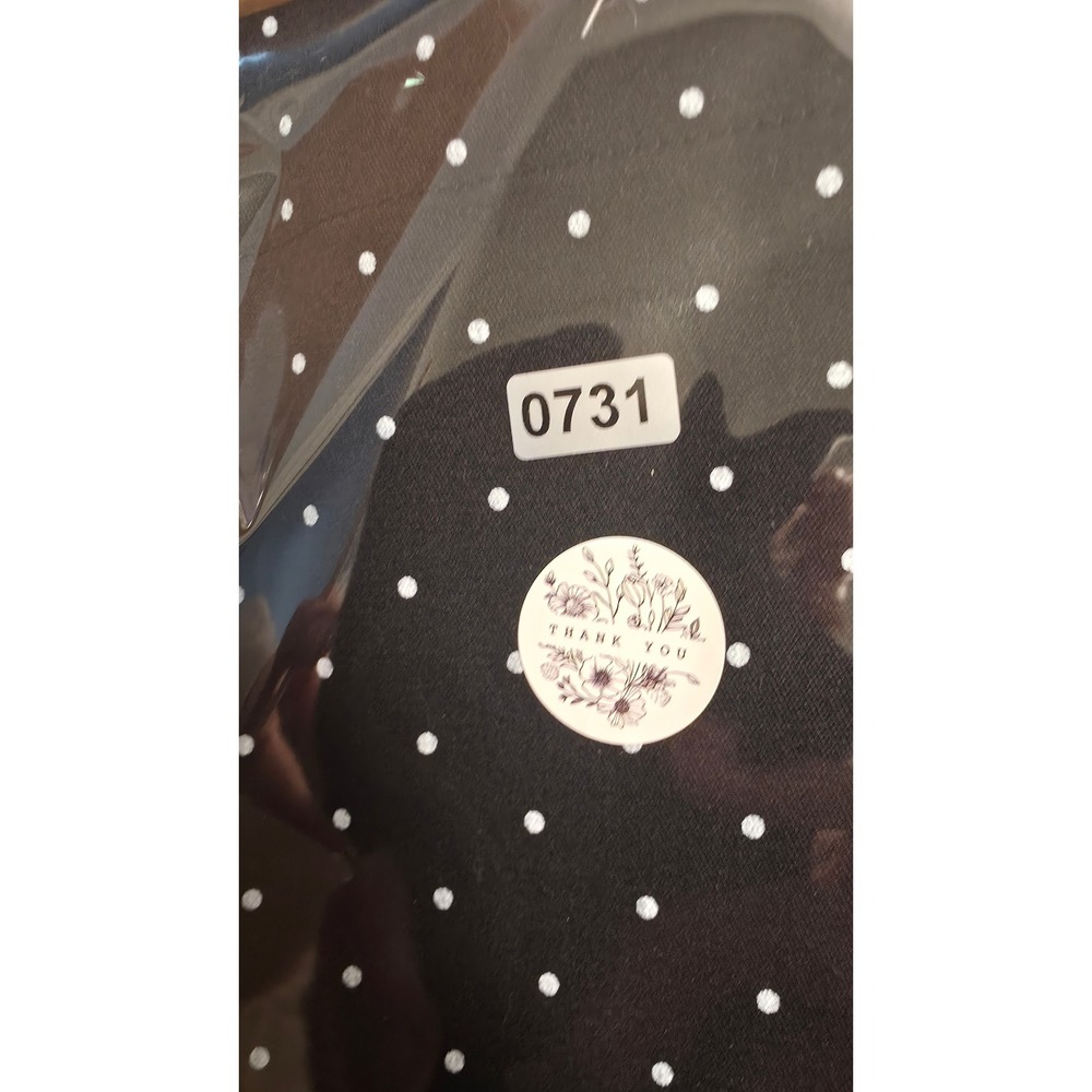 Susan Bristol Polka Dot Pants Women 10 Black White Side Zip New - Picture 11 of 11